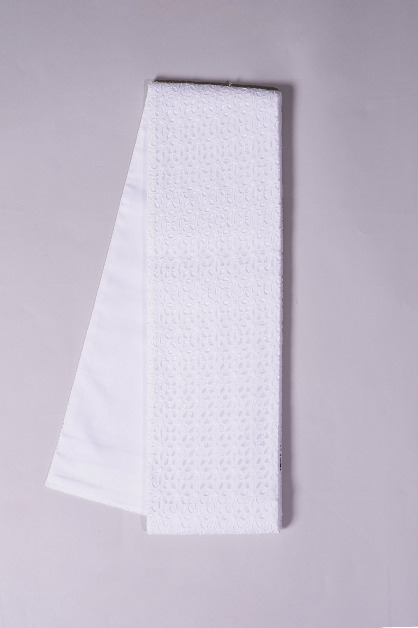 半巾帯　クラシコレース　ホワイト