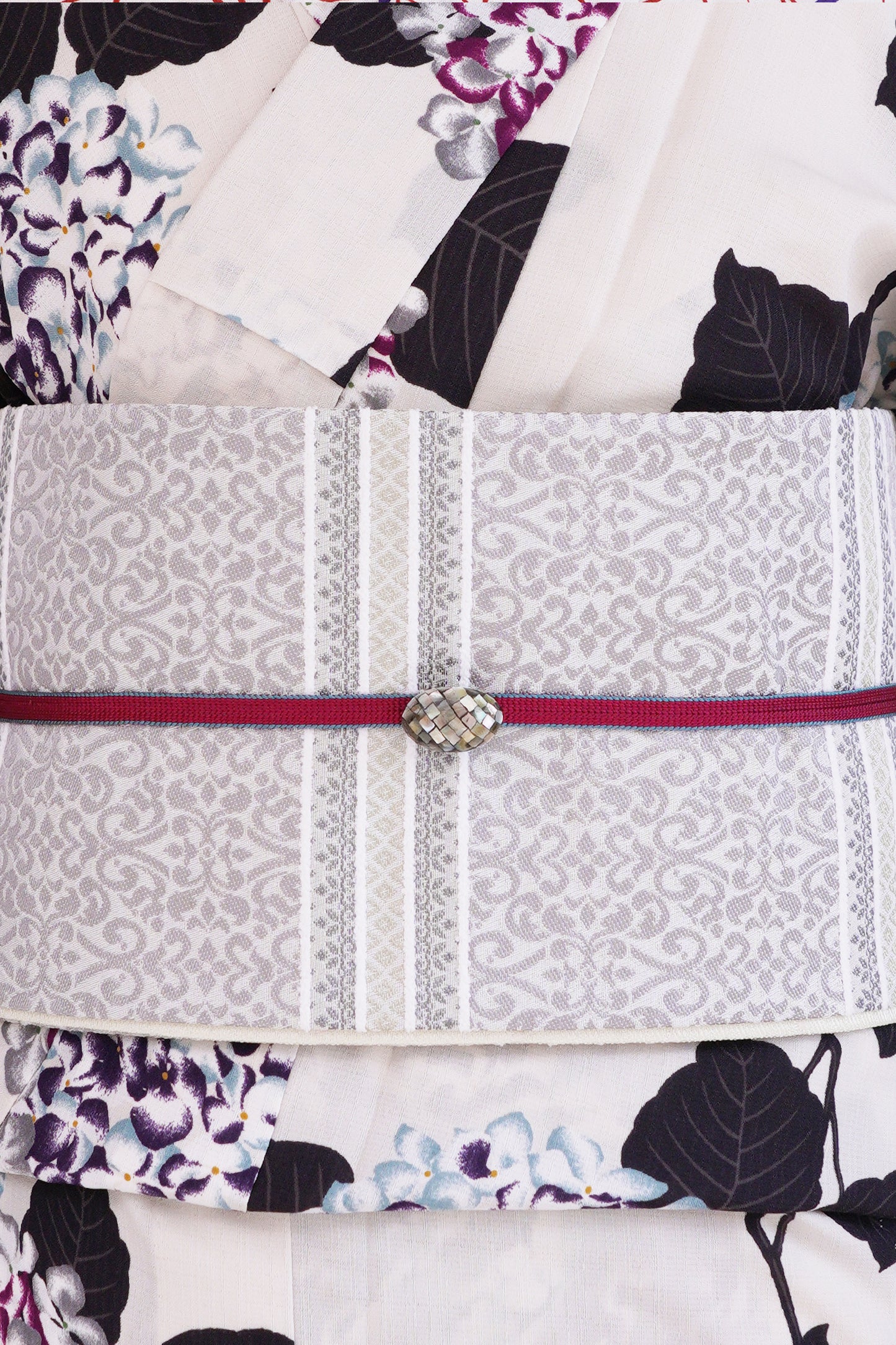 宅配レンタル 浴衣コーディネートセット あじさいベージュ