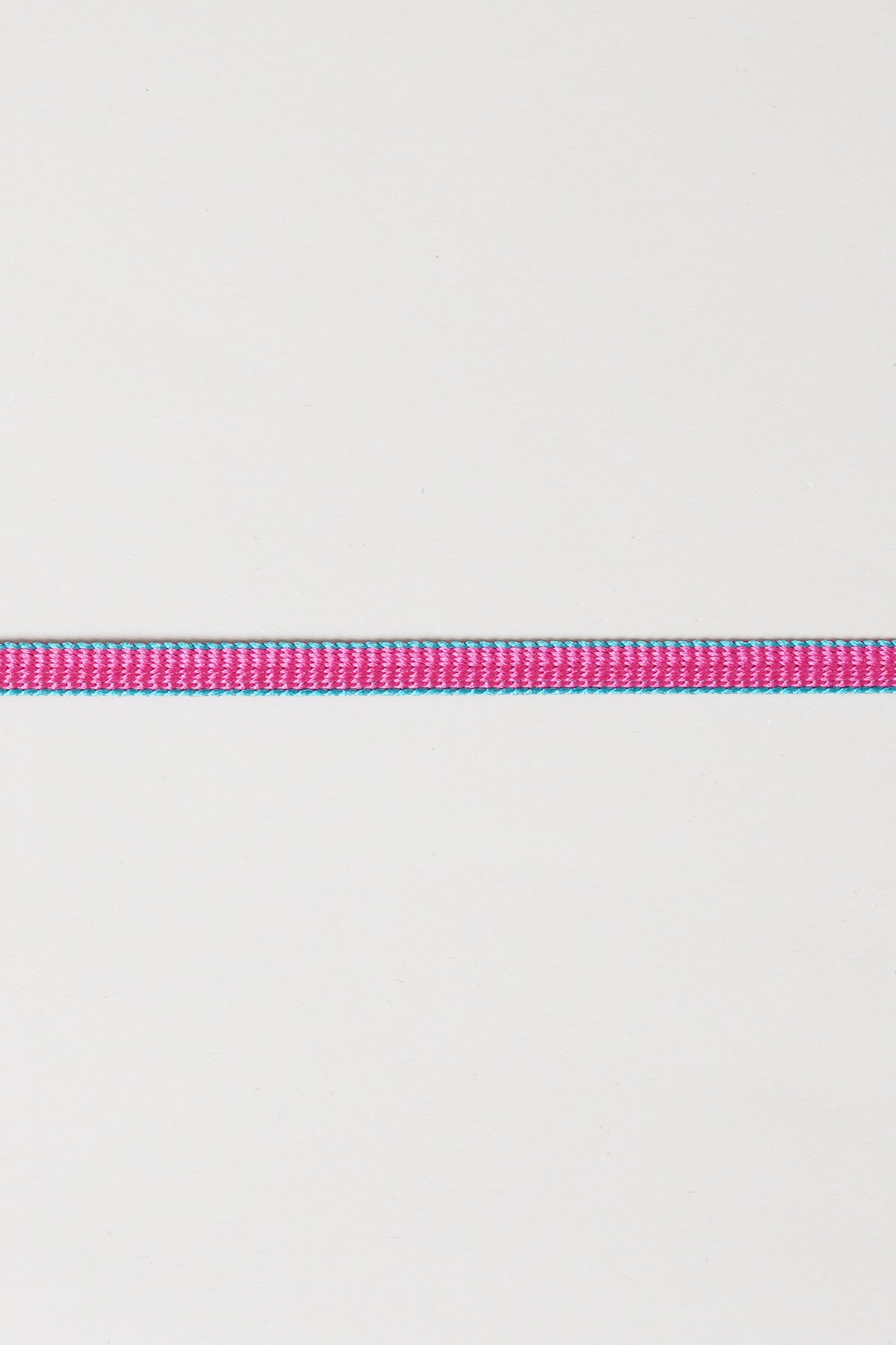 三分紐 リバーシブル ターコイズ×ピンク