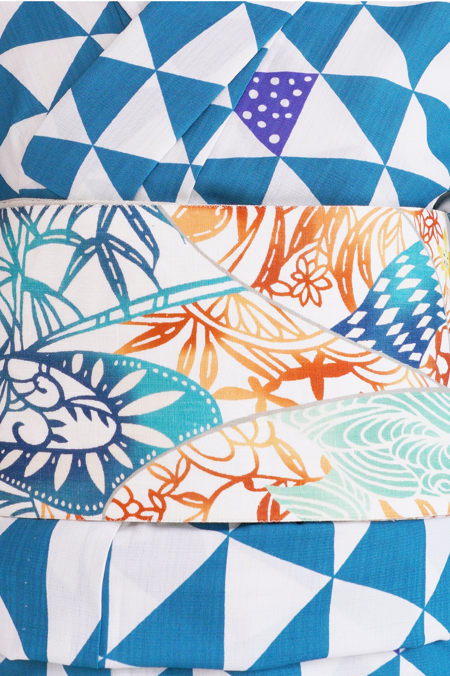 宅配レンタル 浴衣コーディネートセット(三分紐、帯留なし) うろこグリーン