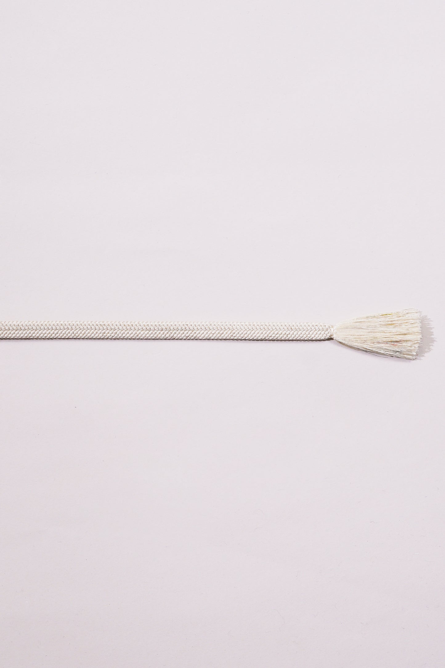 帯締 ホワイト/柄入