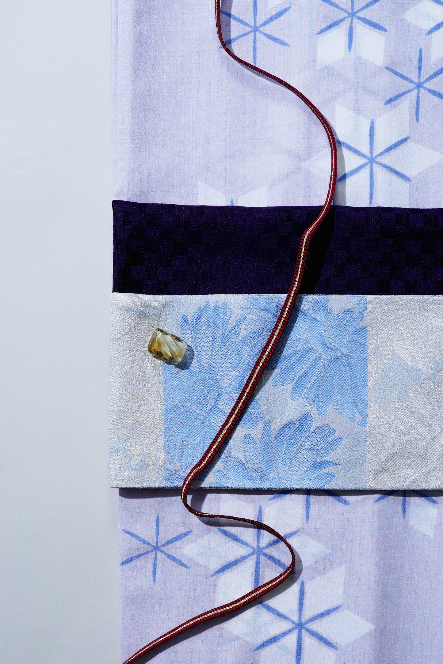 2024大塚呉服店オリジナル浴衣 麻葉 薄紫