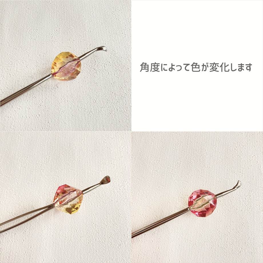 クリアかんざし ダイヤ型