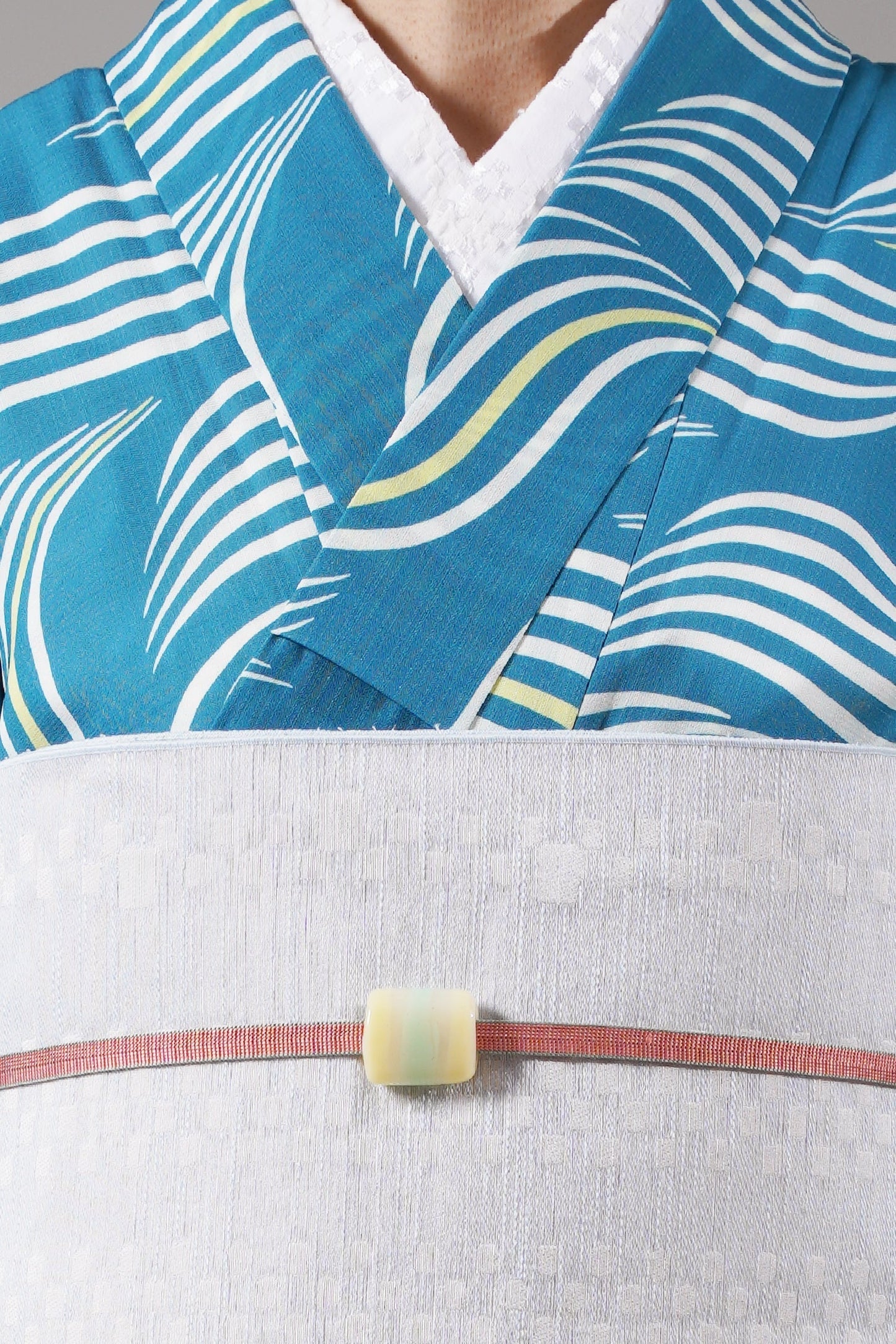 宅配レンタル 浴衣コーディネートセット 牡丹/イエロー