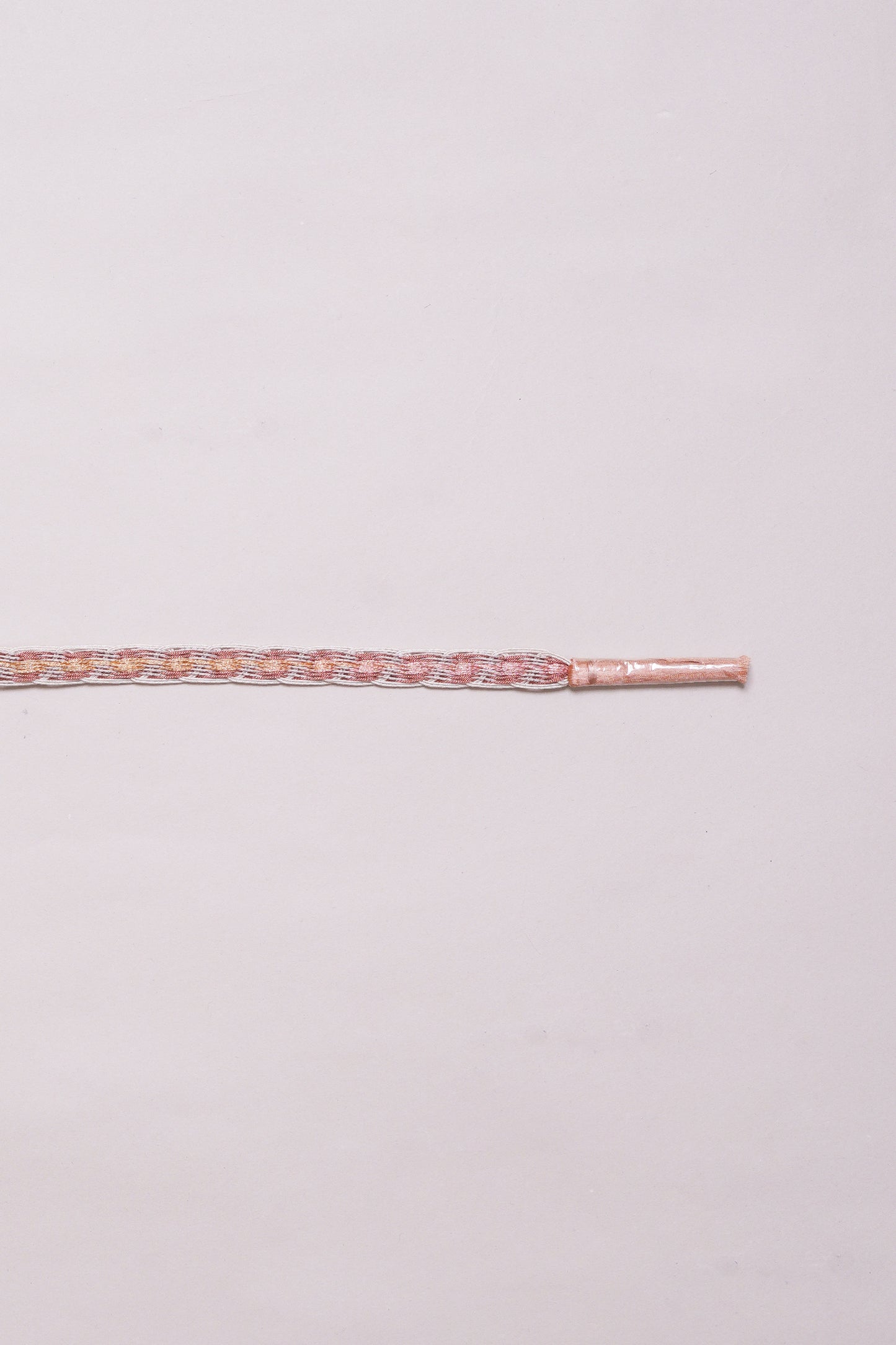 帯締 夏 オレンジ×白×金