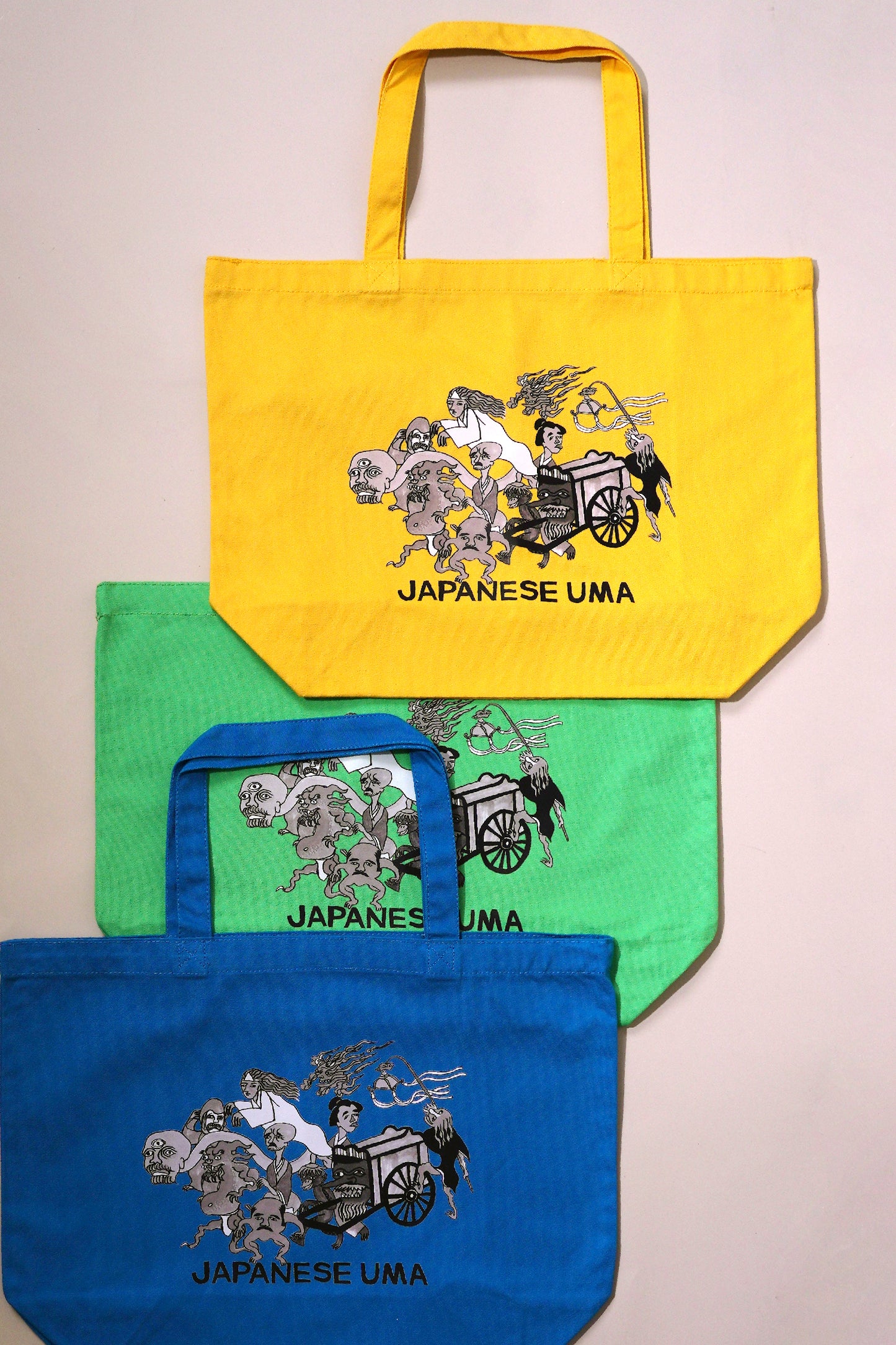 大塚呉服店オリジナル 百鬼夜行トートバッグ / ライトピンク