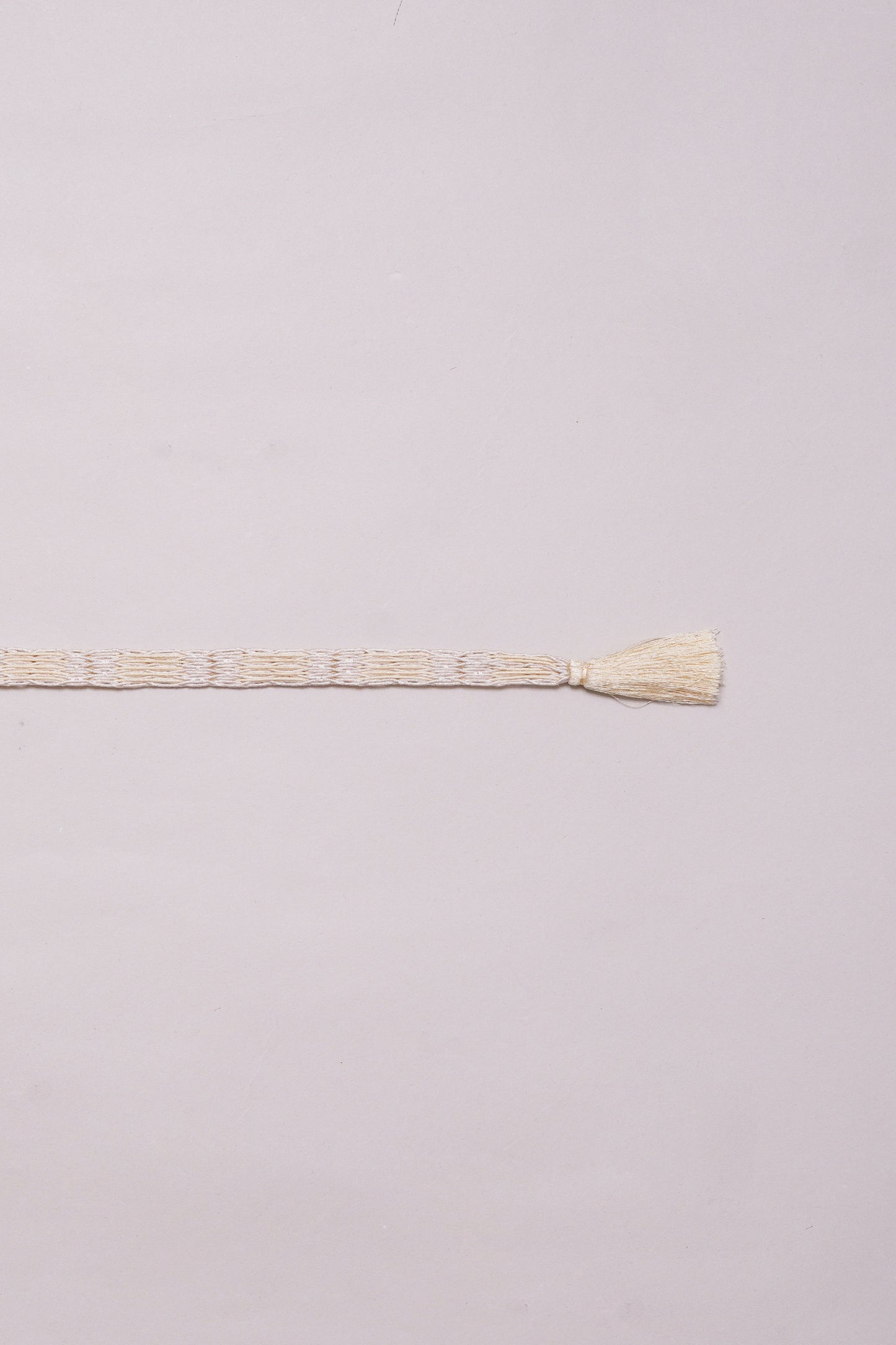 帯締 夏 イエロー×白