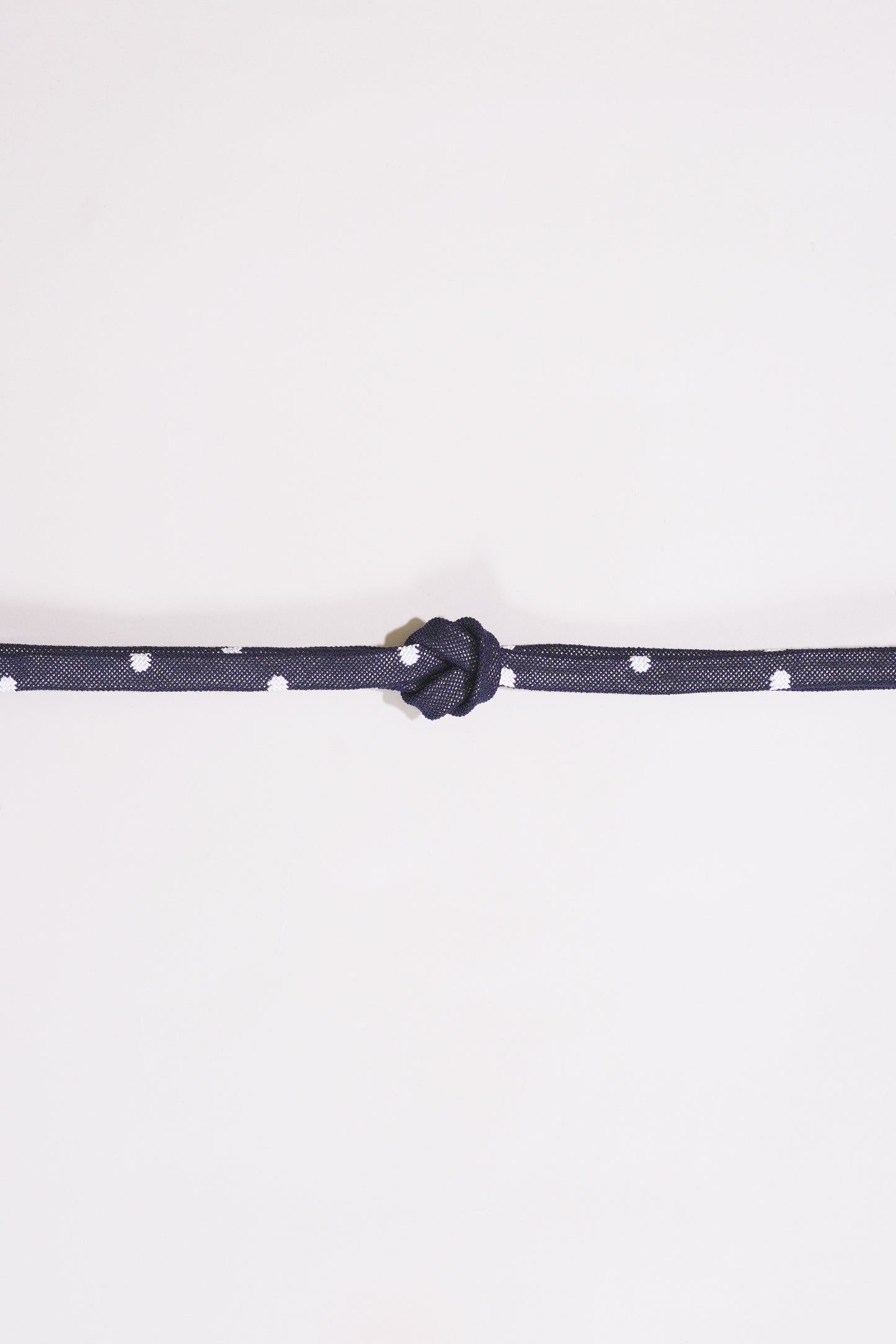 帯締 レース織地/紺