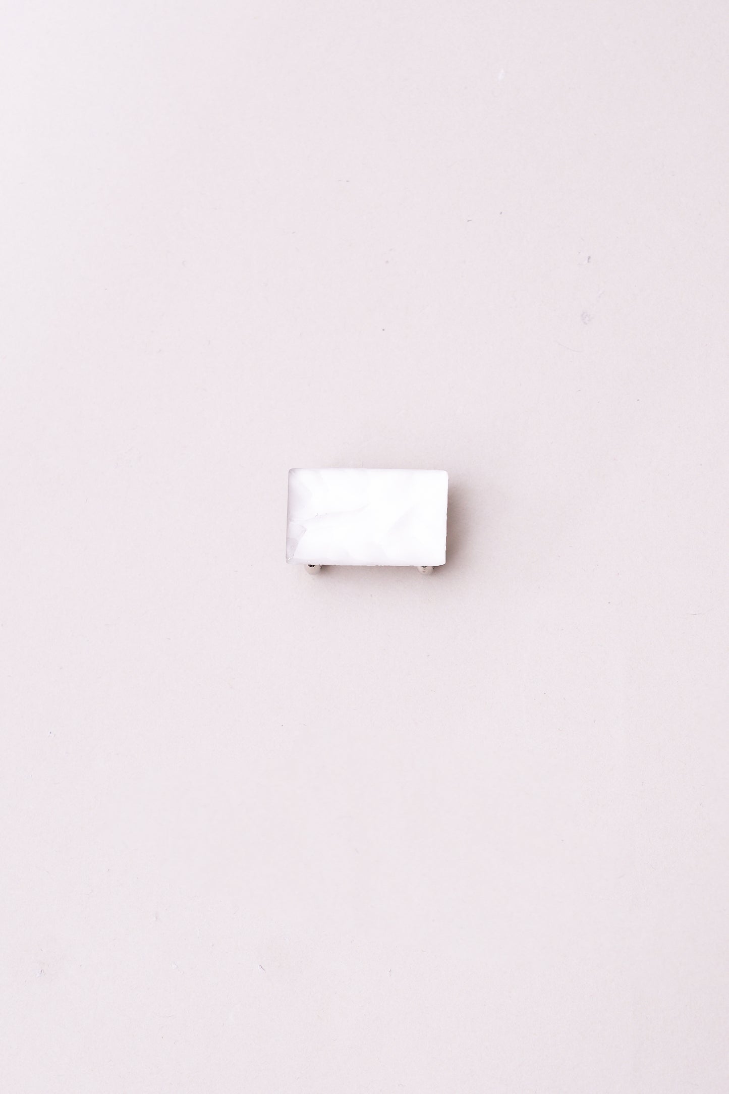 ヴィンテージアーチガラス帯留 ホワイト