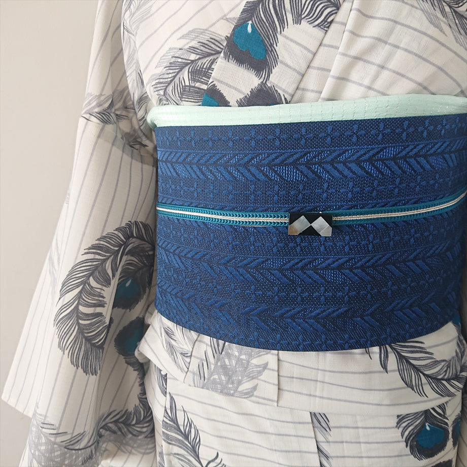 螺鈿帯留 長方形