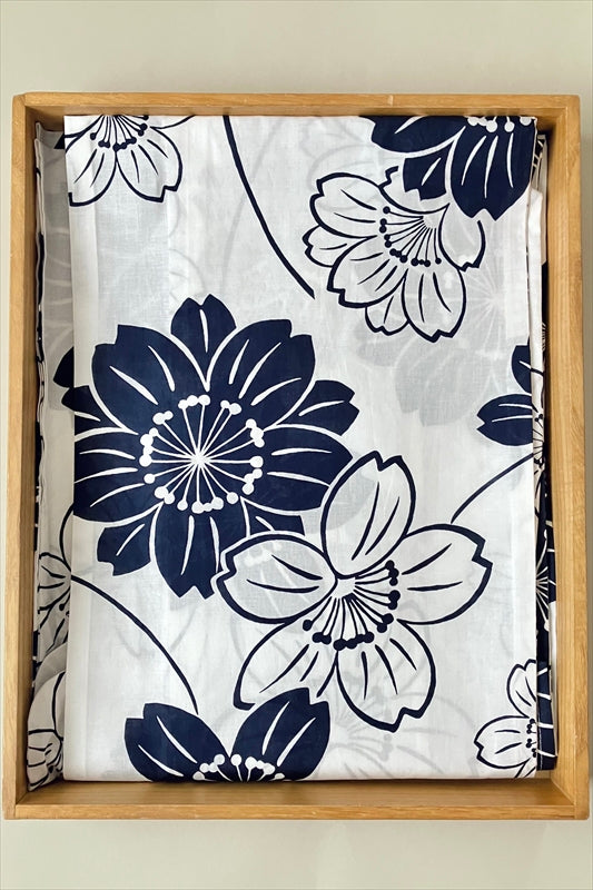 浴衣セット① 白地×紺花