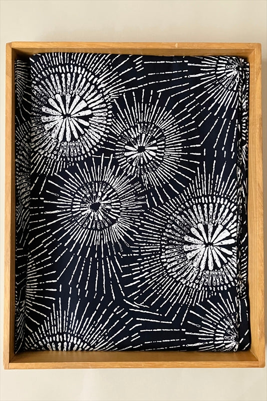 浴衣セット④ 濃紺×花火柄浴衣 兵児帯