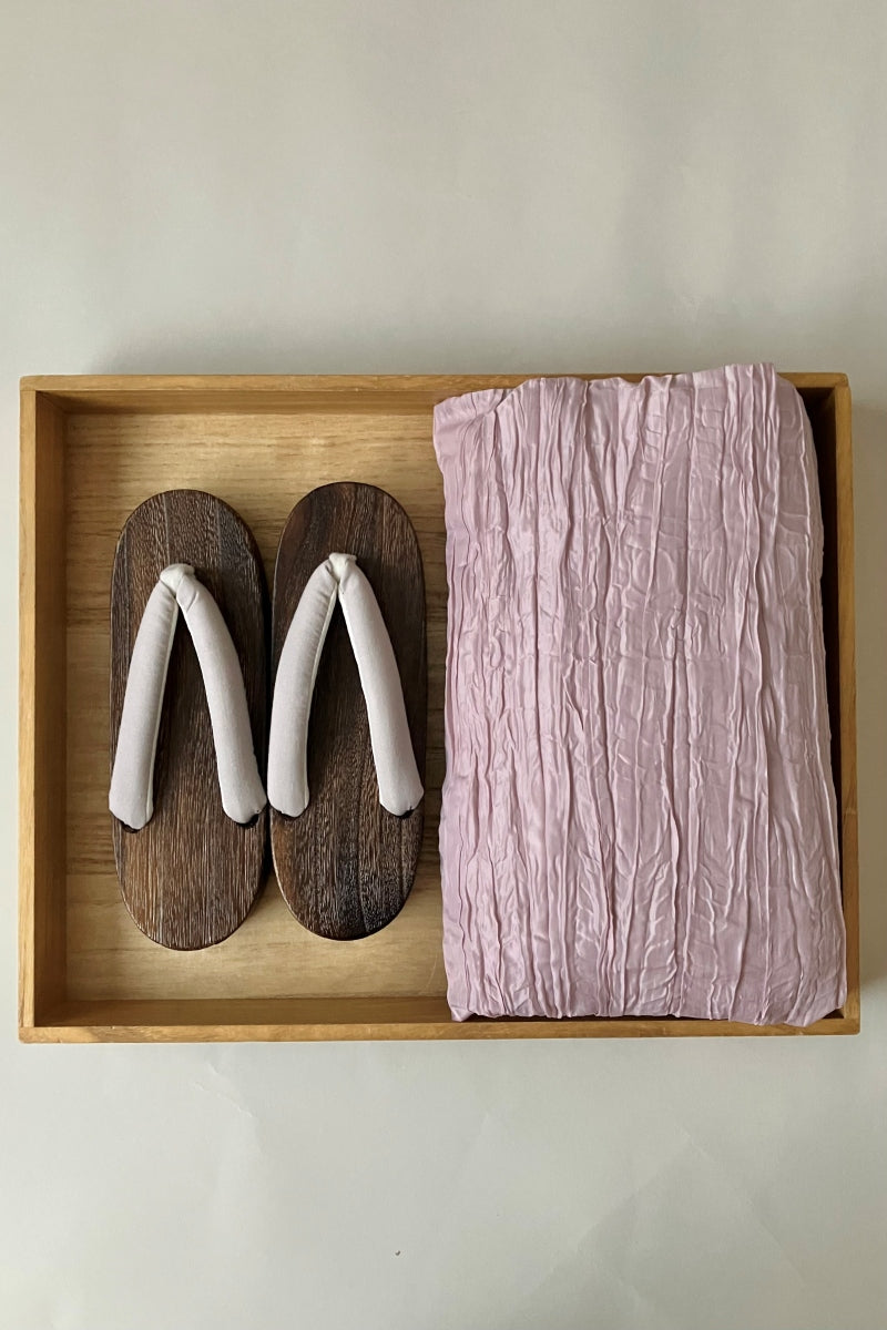 浴衣セット⑤ 白地×青花 兵児帯