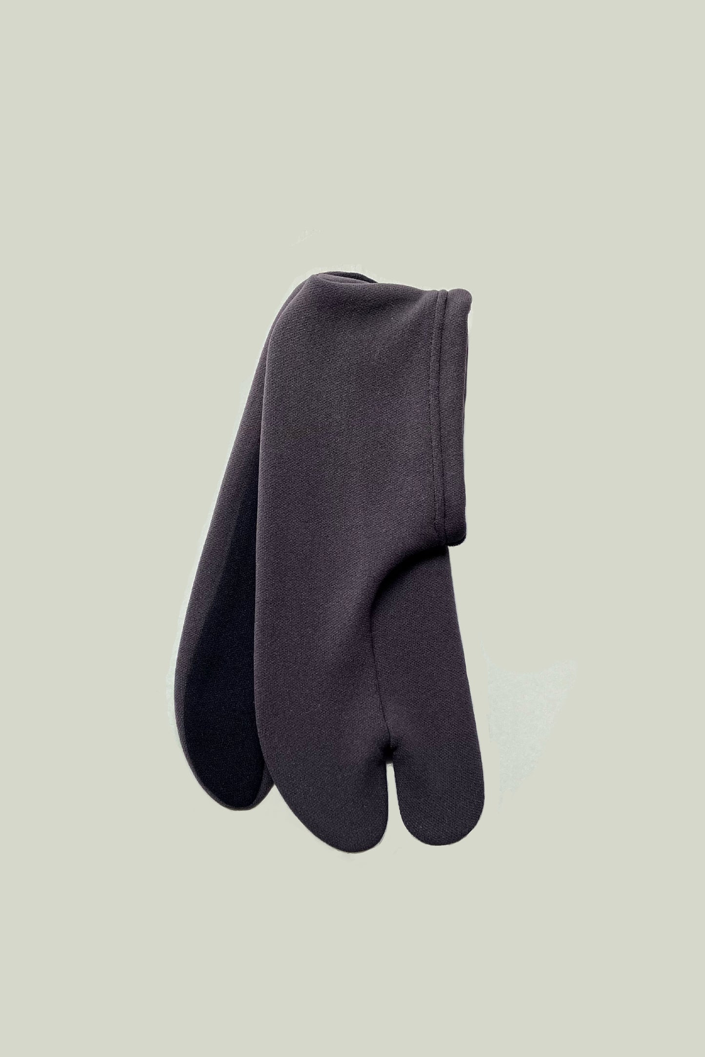 バイカラーソックス足袋 チャコールグレー×ブラック