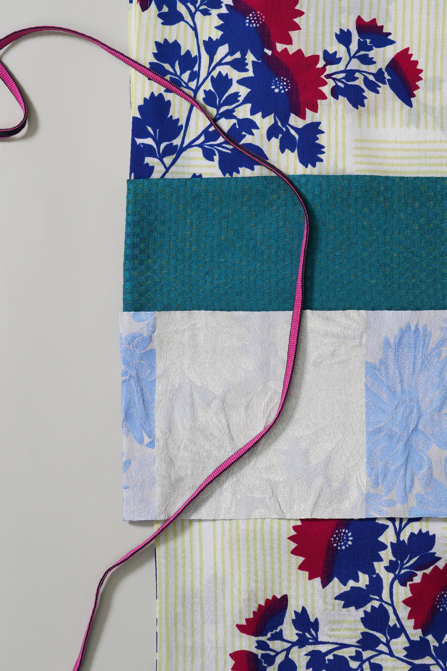 大塚呉服店オリジナル浴衣 花すだれ ペールイエロー ※特別寸法分