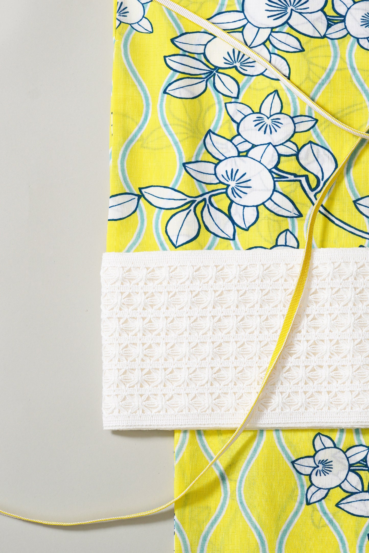 大塚呉服店オリジナル浴衣 たちばな レモンイエロー