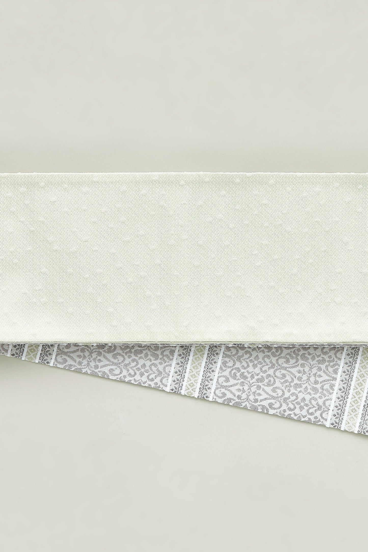 大塚呉服店オリジナル半巾帯 ペルシャ紋 グレー