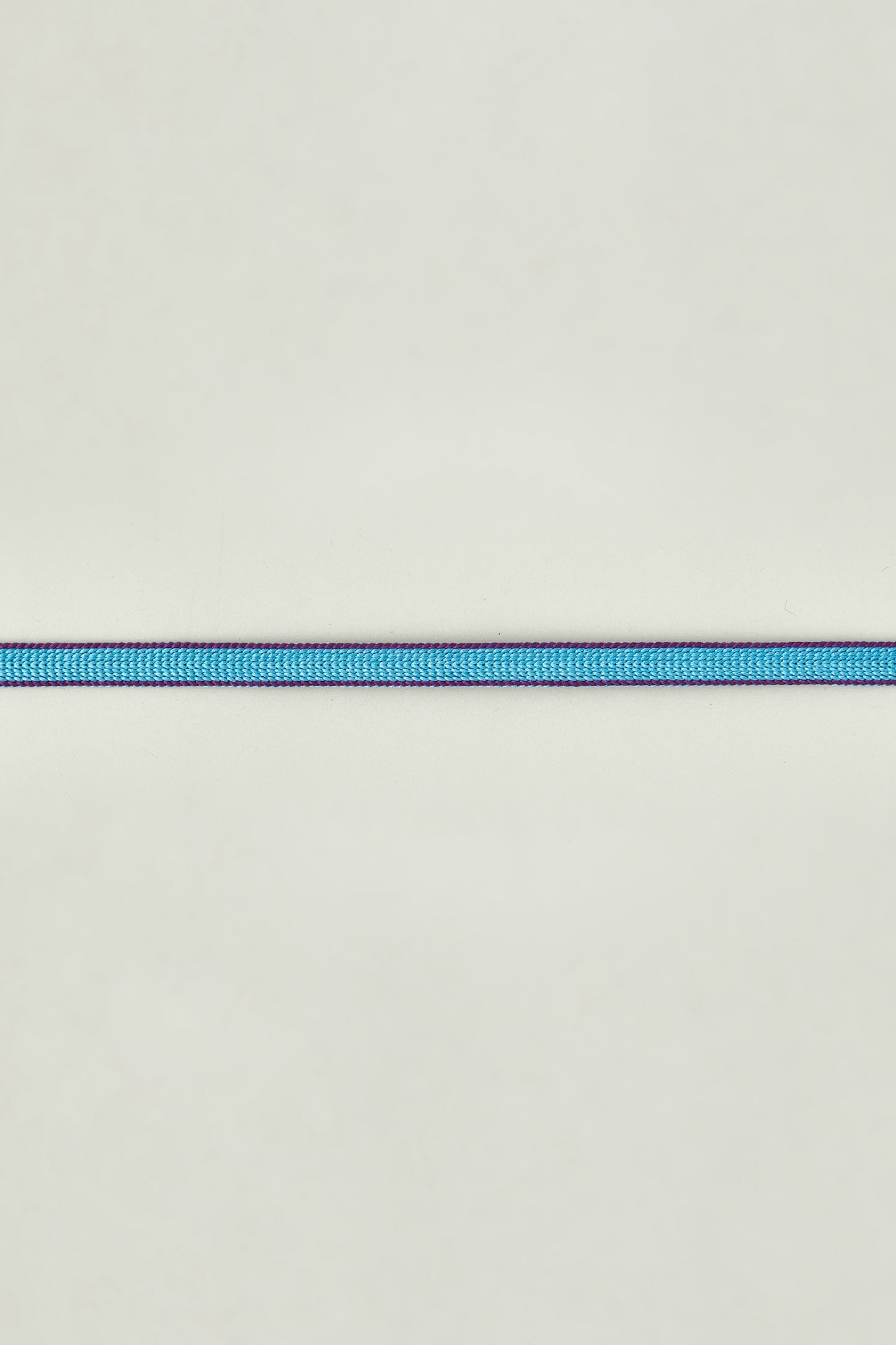 三分紐 リバーシブル 紫×ターコイズブルー