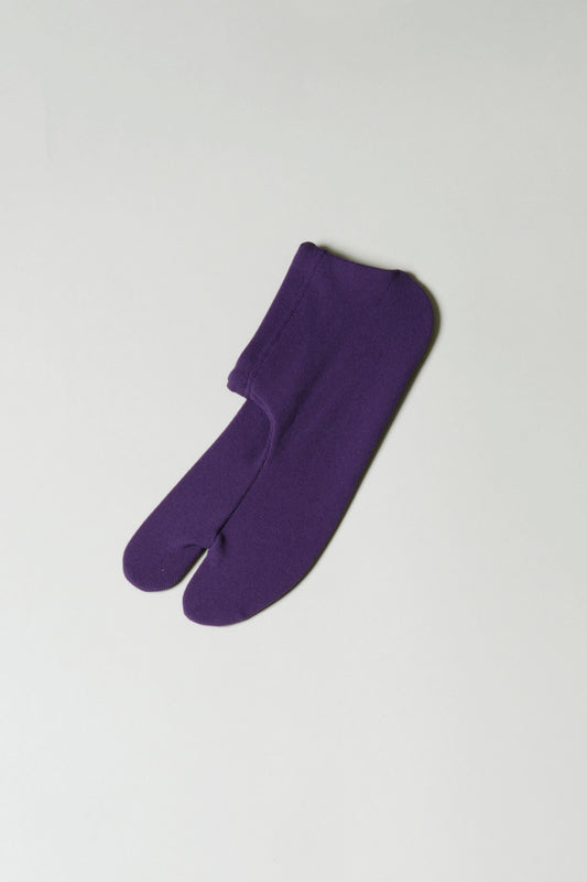 ストレッチカラー足袋 紫