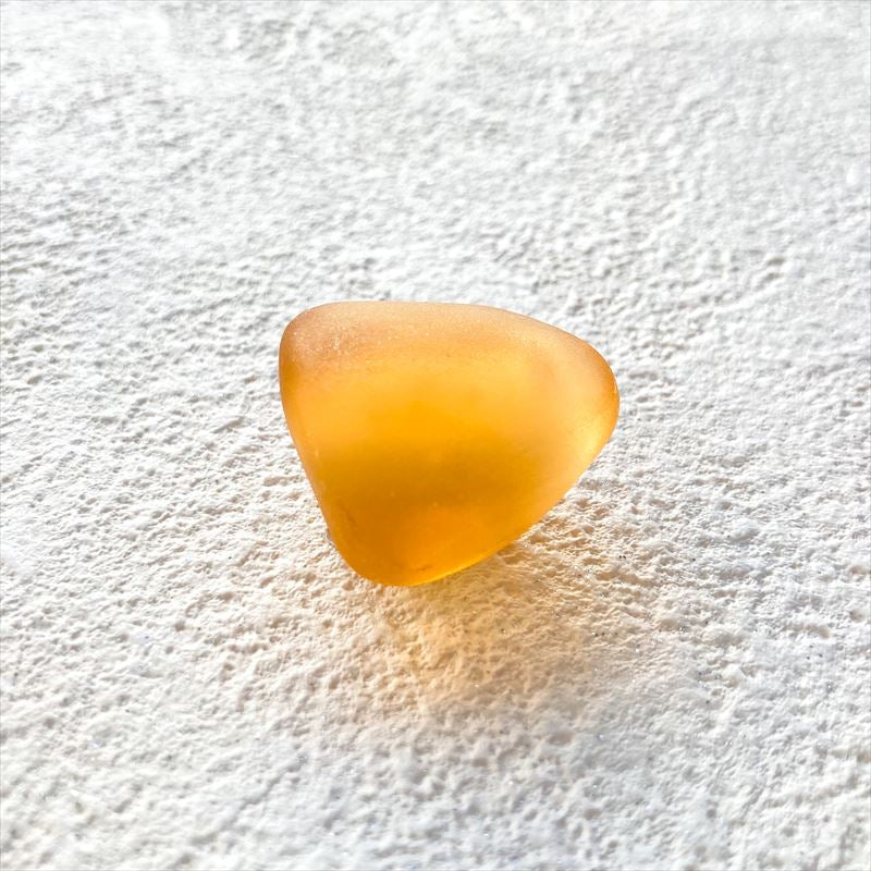 ガラス帯留　マットタイプ 小　オレンジ