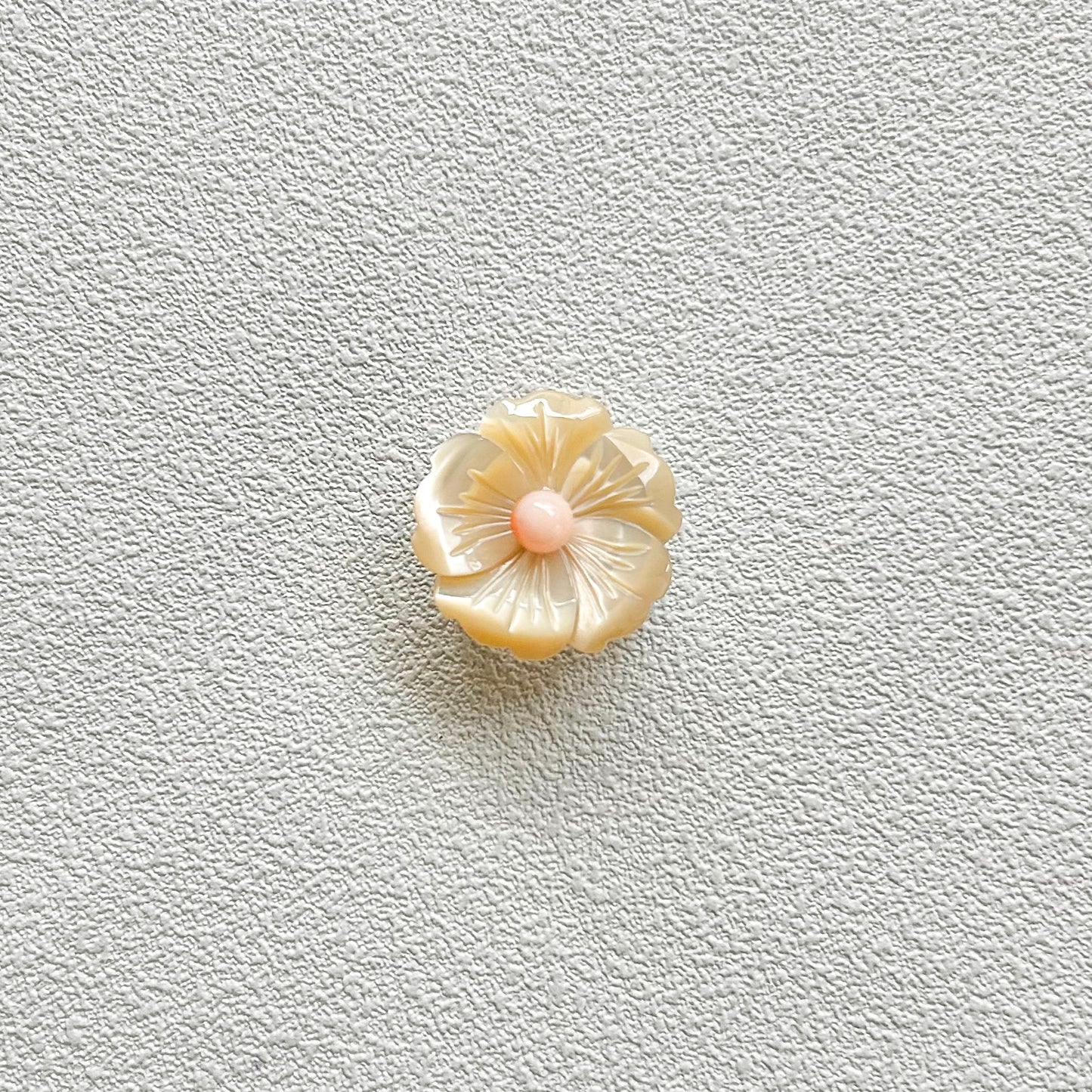 螺鈿帯留　花　