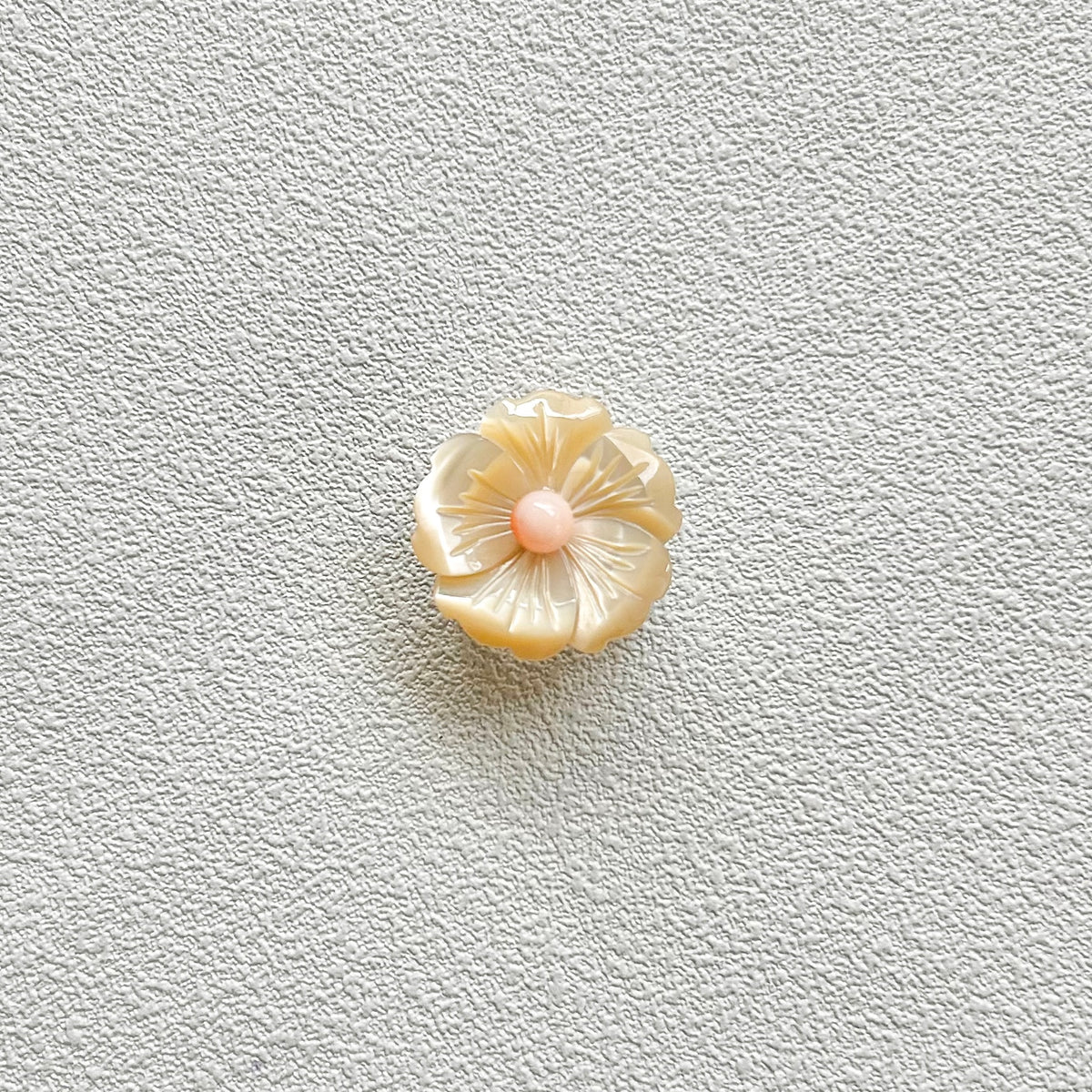 螺鈿帯留　花　