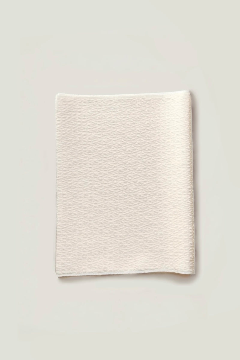 正絹帯揚六角形　オフホワイト