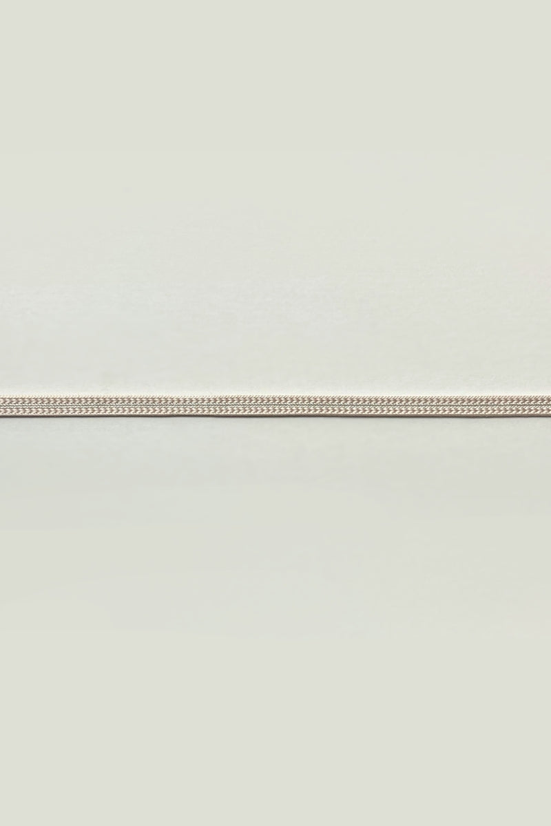 三分紐　綾竹　ミルクティー×シルバー