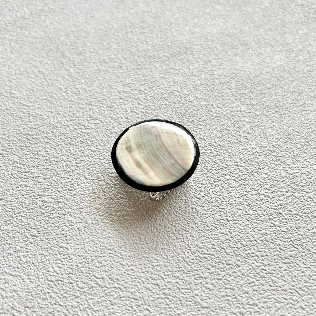 螺鈿帯留　丸
