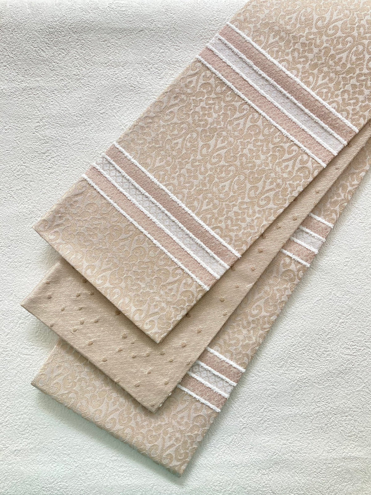 うさぎ小町×大塚呉服店コラボ半巾帯　第一弾　ペルシャ紋　シナモンチャイ