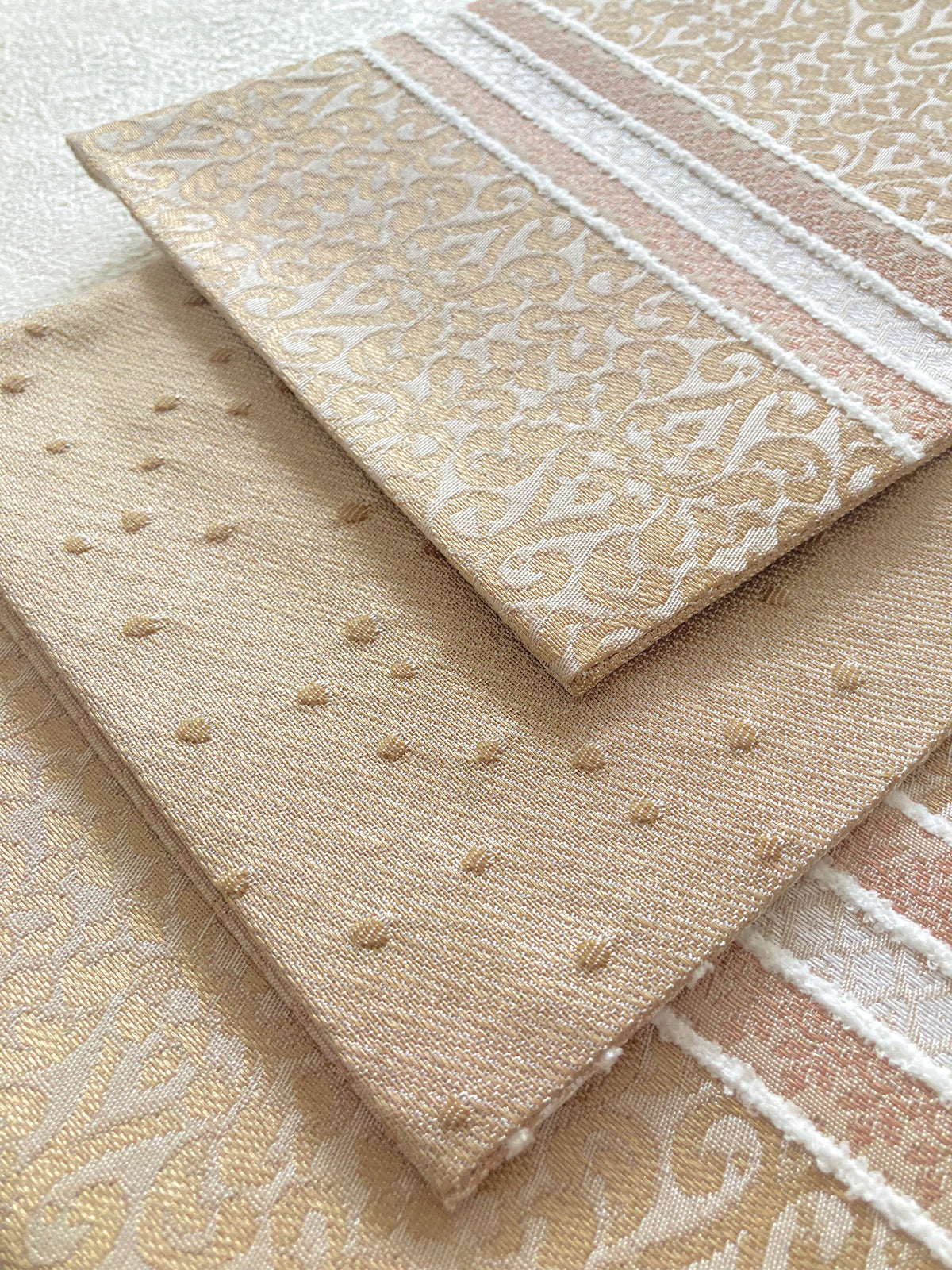 うさぎ小町×大塚呉服店コラボ半巾帯　第一弾　ペルシャ紋　シナモンチャイ