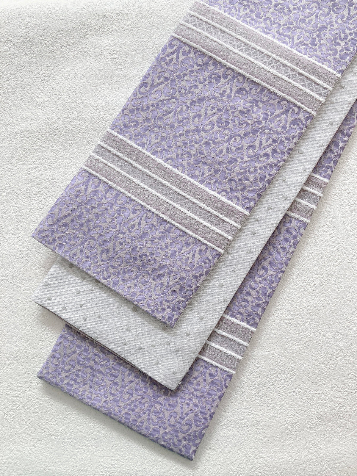 うさぎ小町×大塚呉服店コラボ半巾帯　第一弾　ペルシャ紋 スイートバイオレット