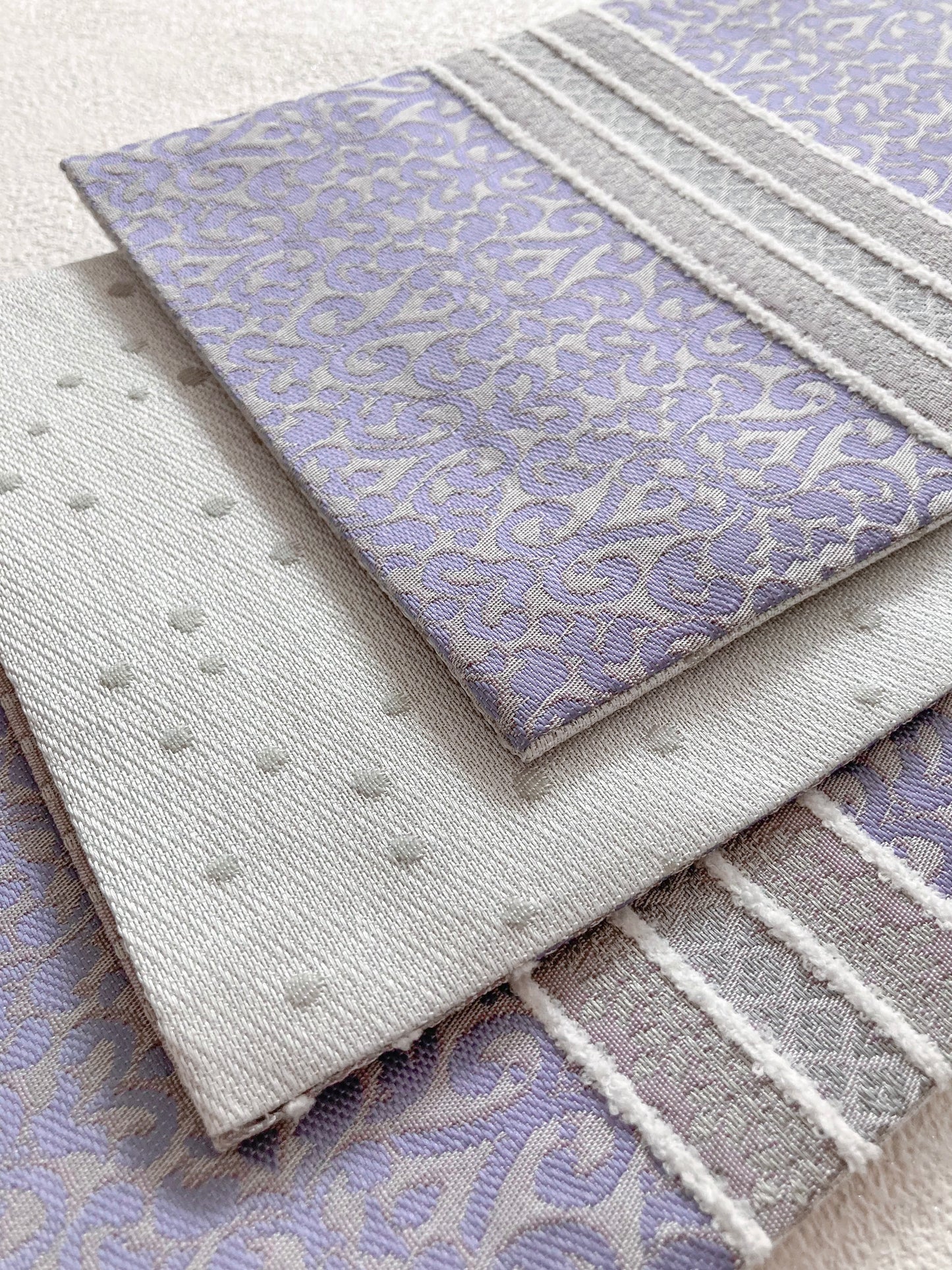 うさぎ小町×大塚呉服店コラボ半巾帯　第一弾　ペルシャ紋 スイートバイオレット