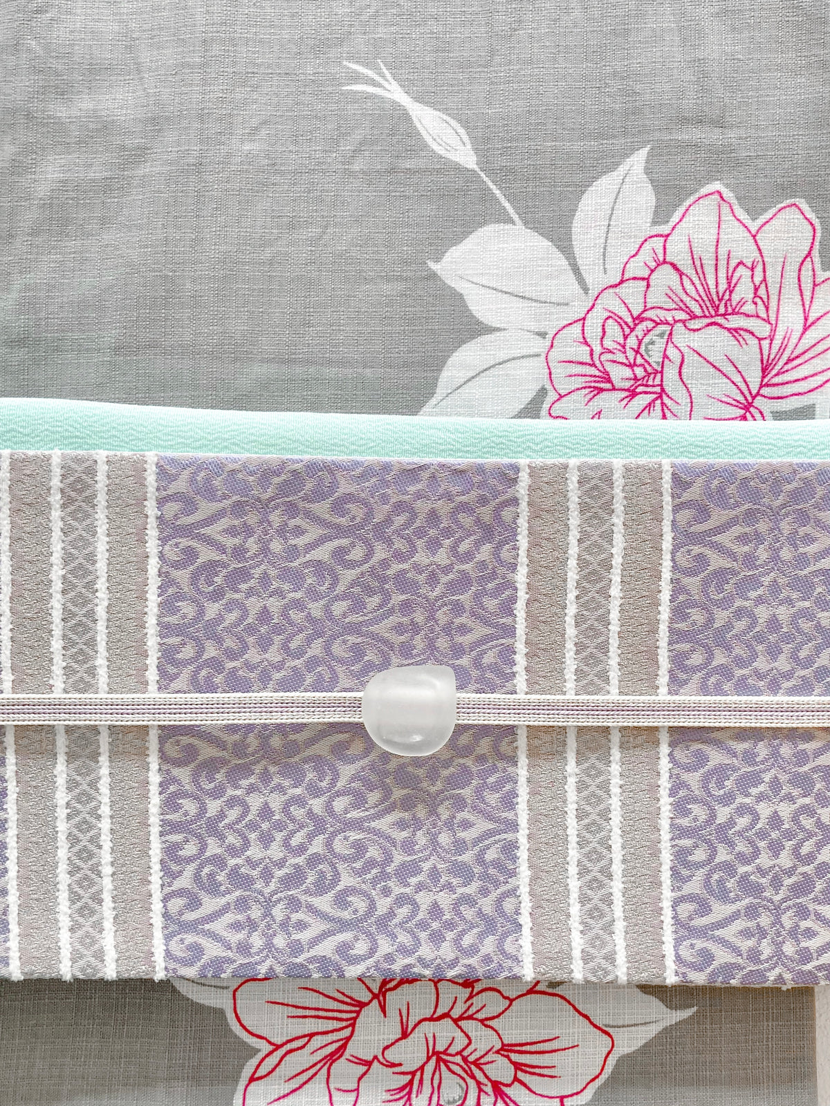 うさぎ小町×大塚呉服店コラボ半巾帯　第一弾　ペルシャ紋 スイートバイオレット