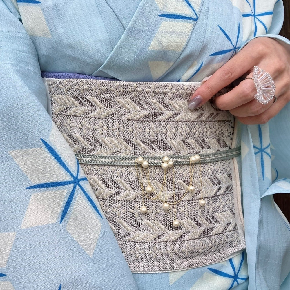 オリジナル半巾帯 fluffy stripe