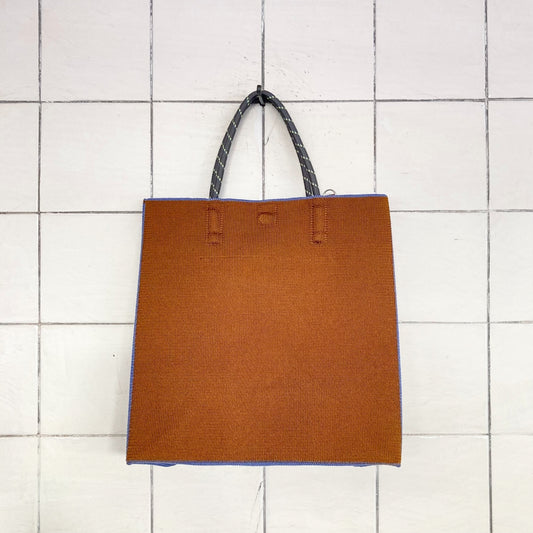 PAPER KNIT BAG　brown