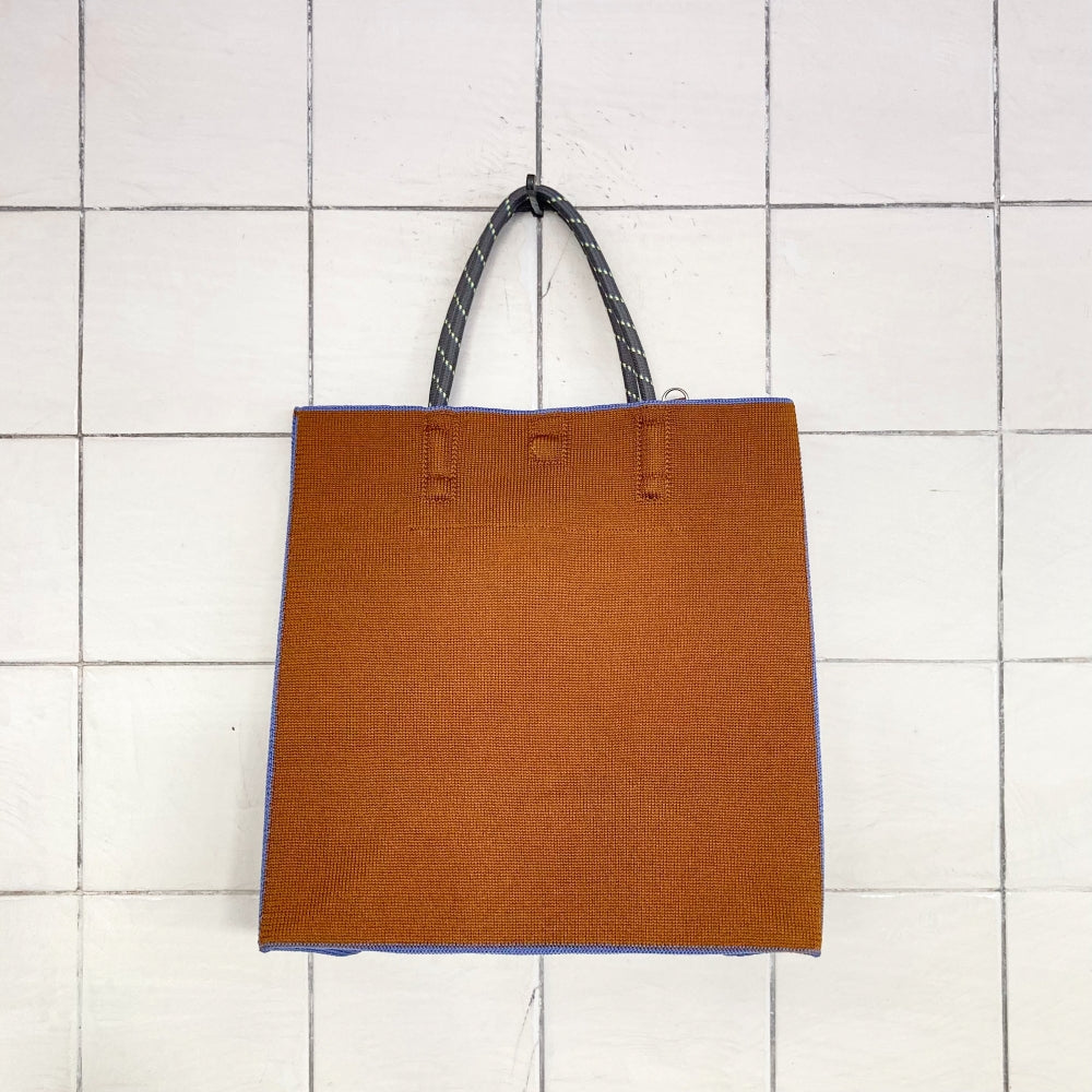 PAPER KNIT BAG　brown