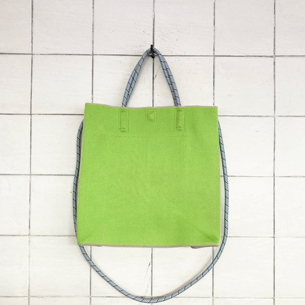 PAPER KNIT BAG SMALL　lime