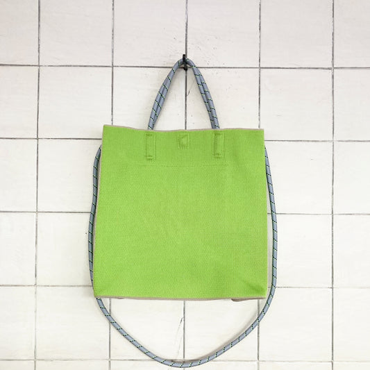 PAPER KNIT BAG SMALL　lime