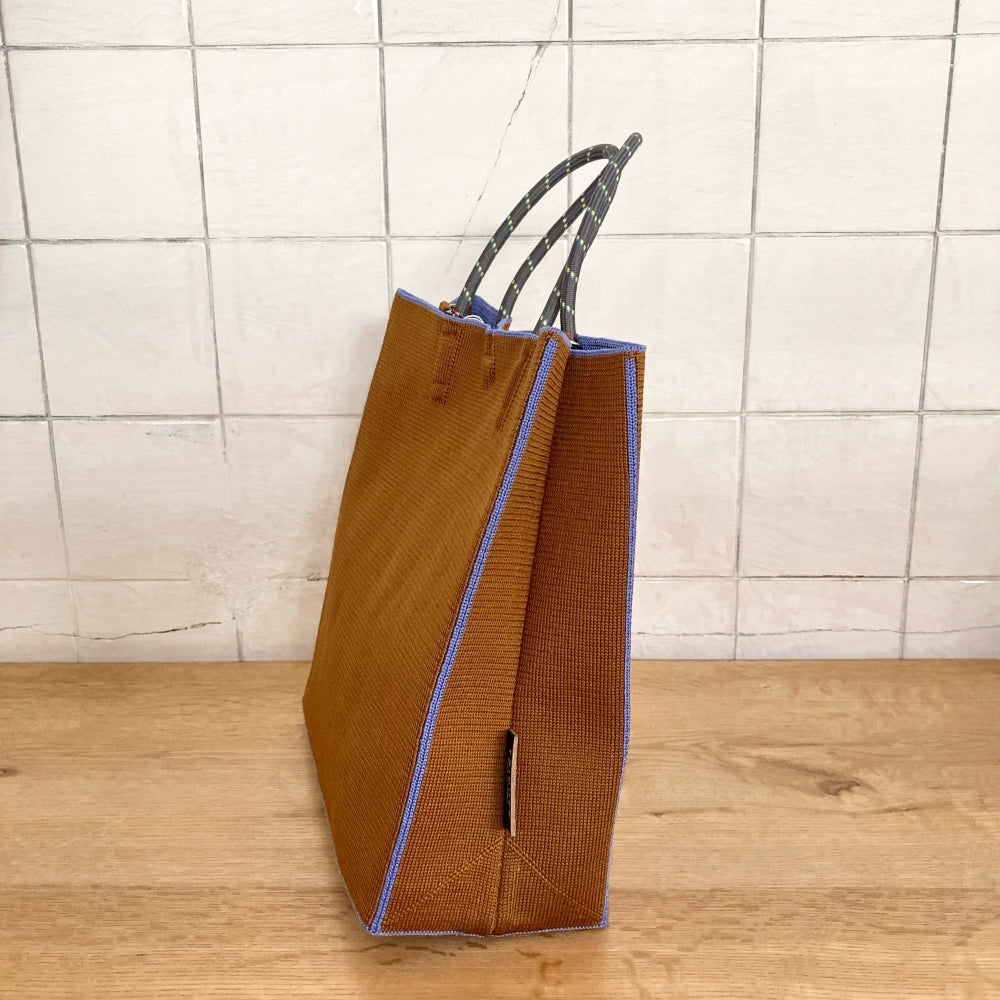 PAPER KNIT BAG　brown