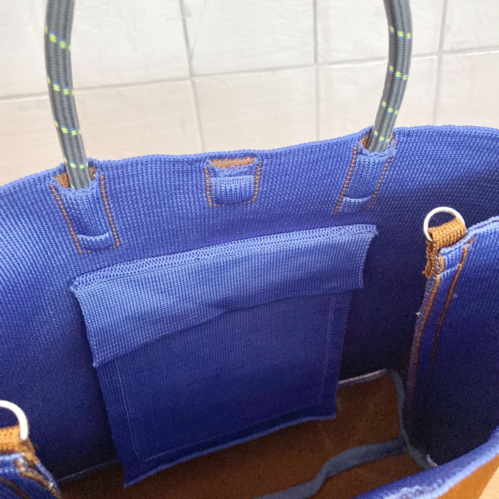 PAPER KNIT BAG　brown