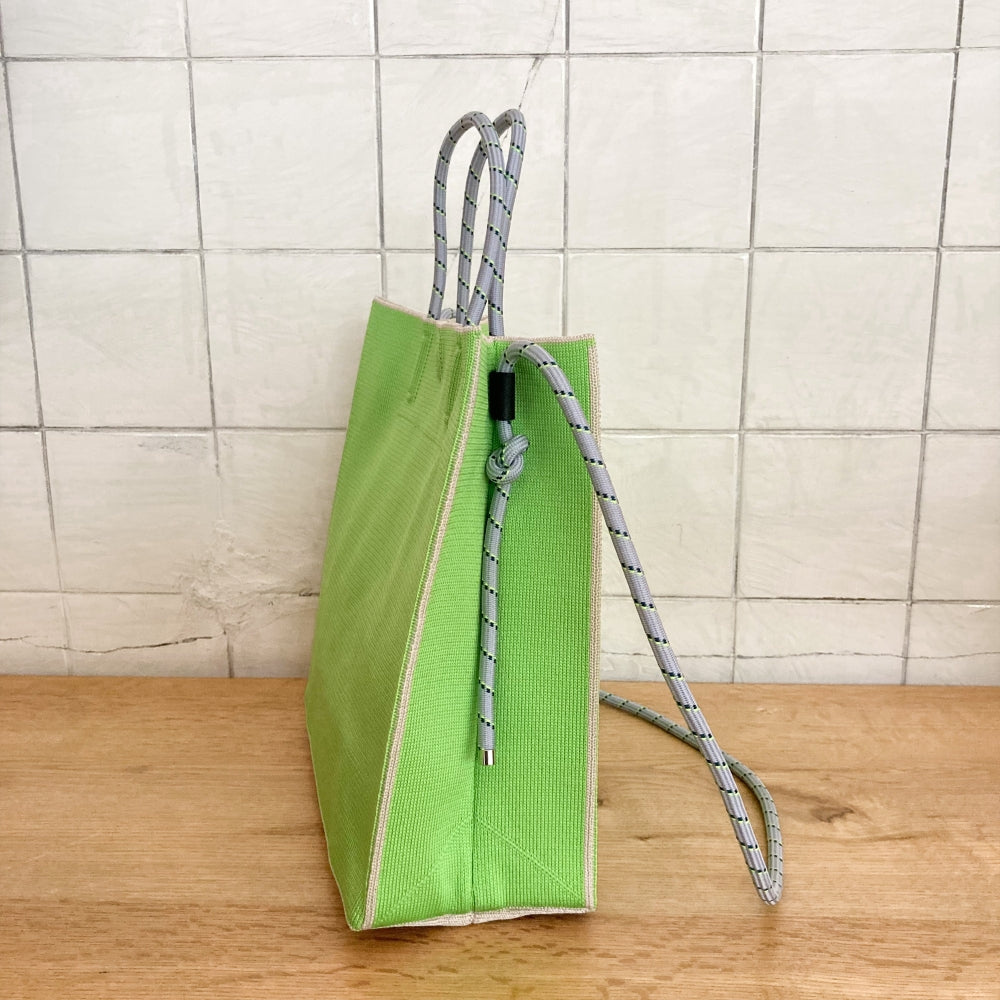 PAPER KNIT BAG SMALL　lime