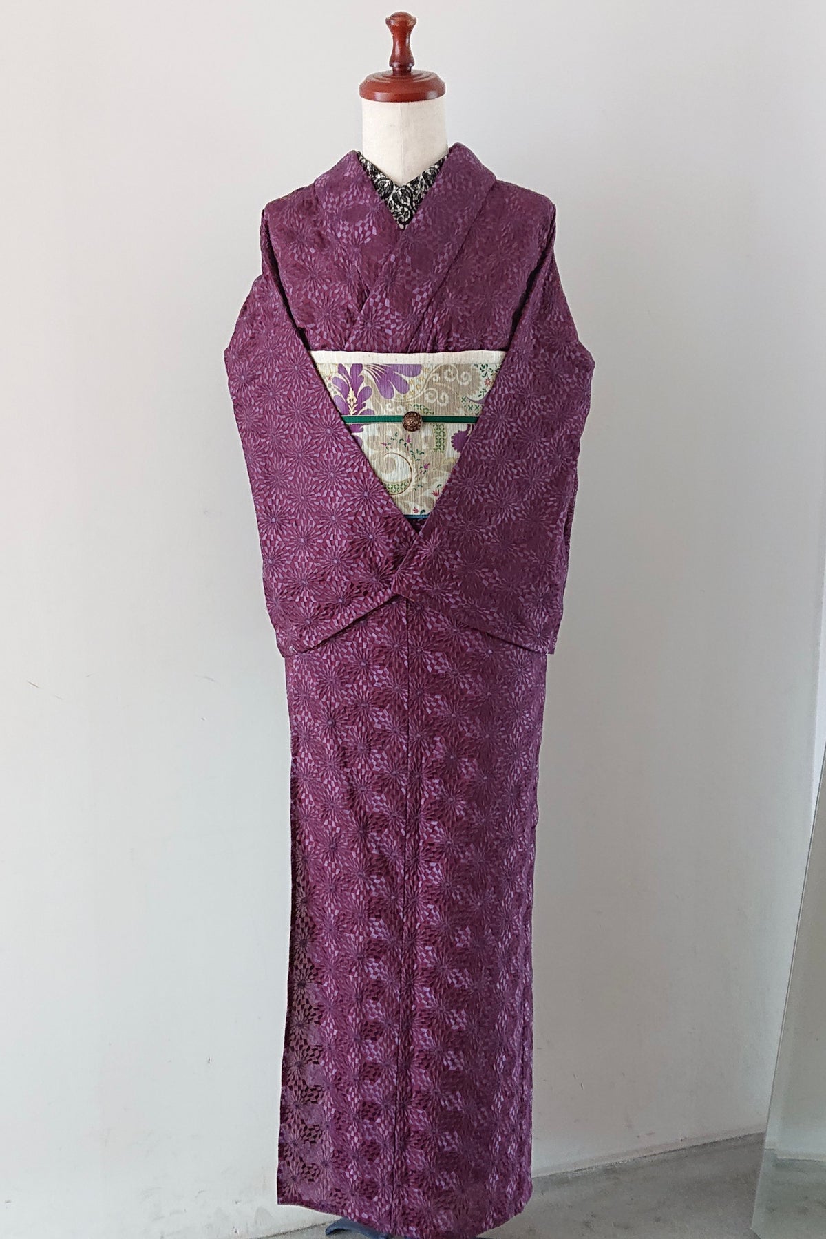 オリジナルレース刺繍着物 ローズ