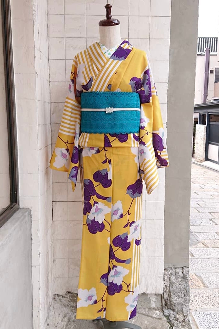 浴衣セオα　はまなす赤