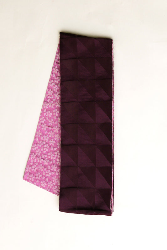 半巾帯 ウロコ紫